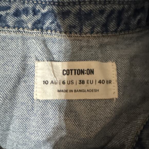 Cotton On Denim Jump Suit Size 6 - Picture 2 of 3